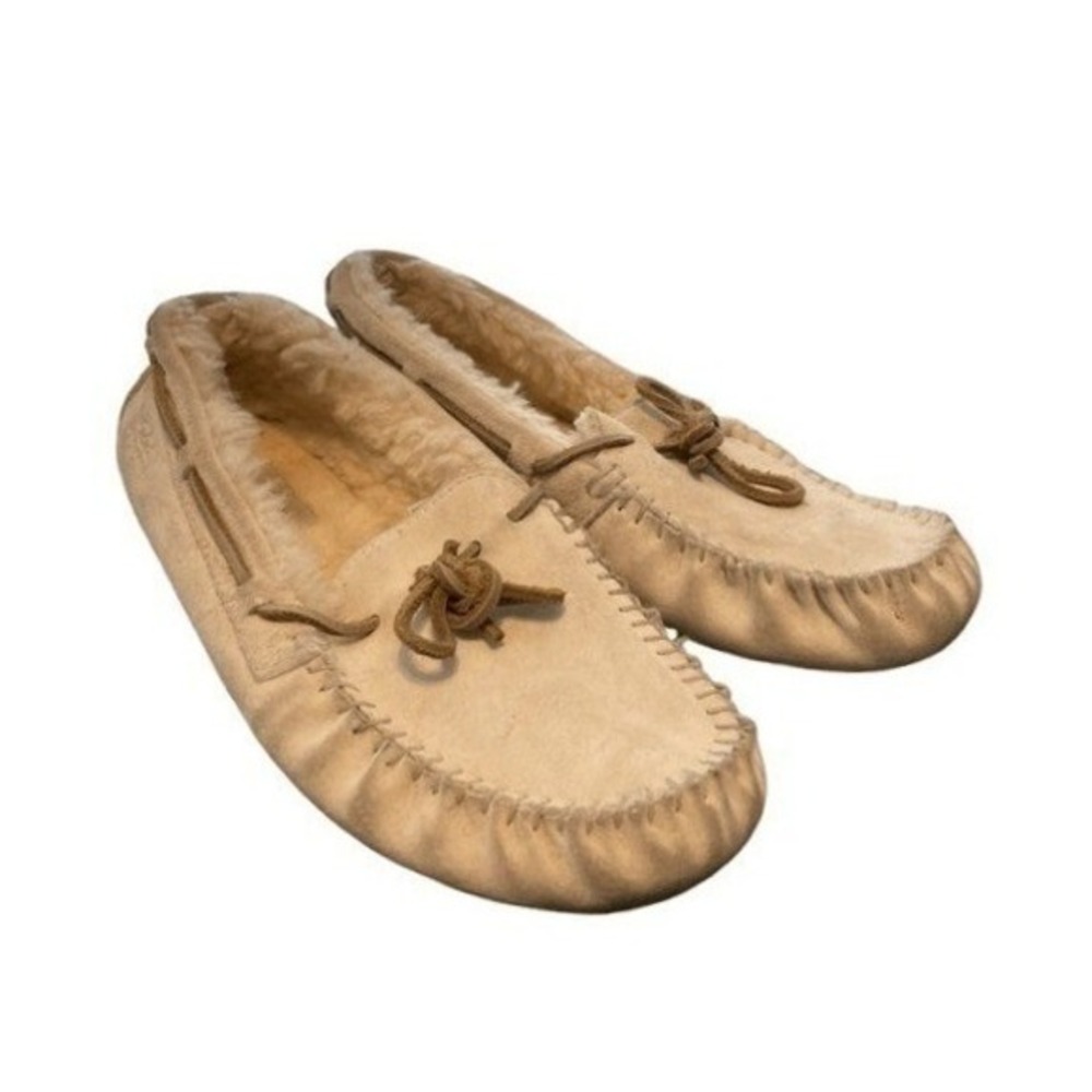 UGG Dakota Amberlight Moccasin Loafer Pink‎ Shell Suede Leather Slipper Flats 9